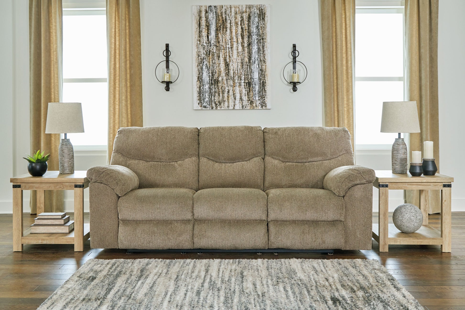 Signature Design by Ashley® Alphons - Reclining Sofa | Meri Furniture