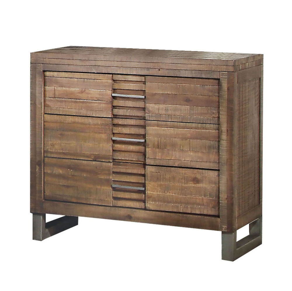 ACME Andria - Nightstand - Reclaimed Oak | Meri Furniture