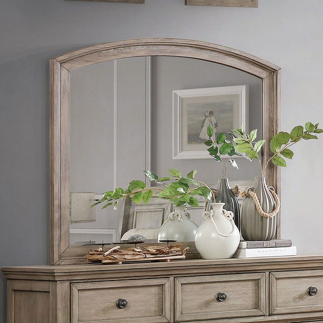 Furniture of America Wells - Mirror - Gray | Meri Furniture