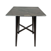 Modern Bar Height Dining Table, Rubberwood Legs And Laminate Table Top