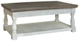 Ashley Furniture Havalance - Gray / White - Lift Top Cocktail Table | Meri Furniture