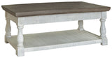 Ashley Furniture Havalance - Gray / White - Lift Top Cocktail Table | Meri Furniture