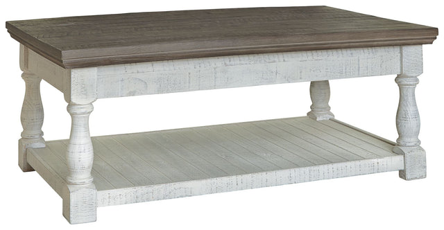 Ashley Furniture Havalance - Gray / White - Lift Top Cocktail Table | Meri Furniture