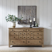 Liberty Furniture Grandpas Cabin - 7 Drawers Dresser - Light Brown | Meri Furniture