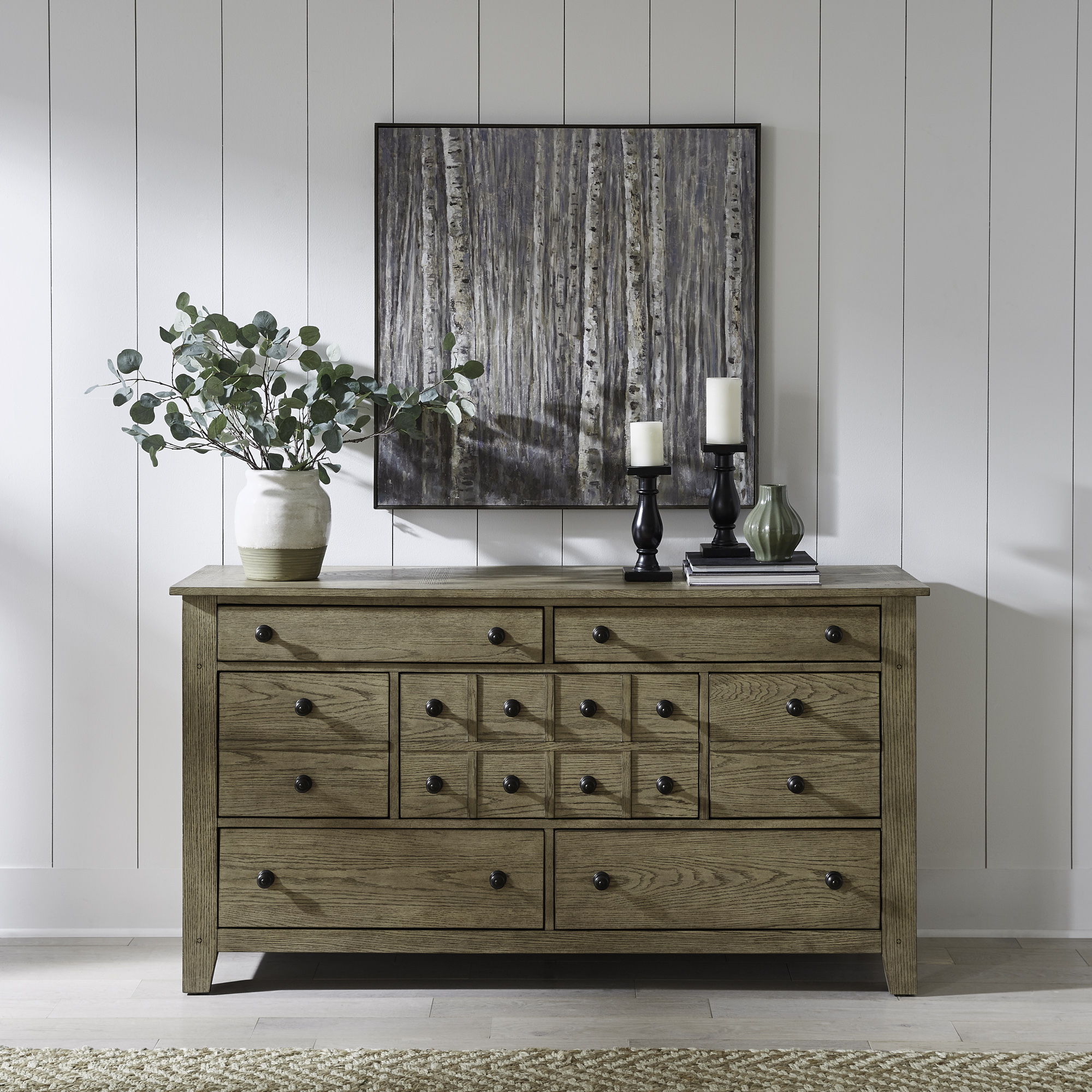 Liberty Furniture Grandpas Cabin - 7 Drawers Dresser - Light Brown | Meri Furniture
