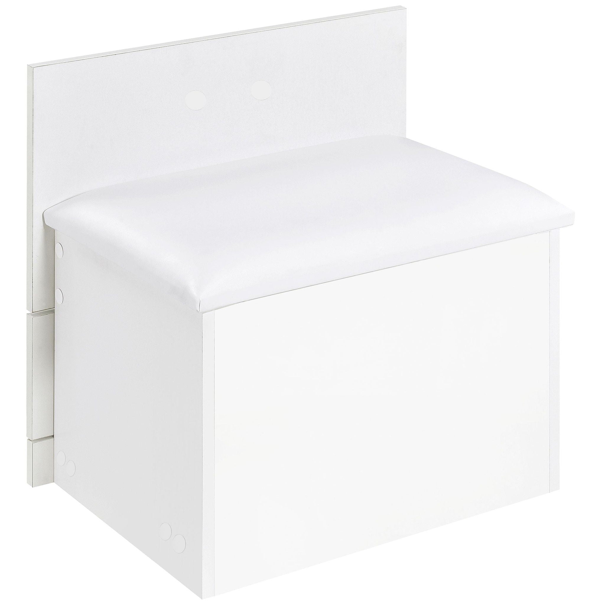 Danbury 3-drawer Makeup Vanity & Stool Set White High Gloss
