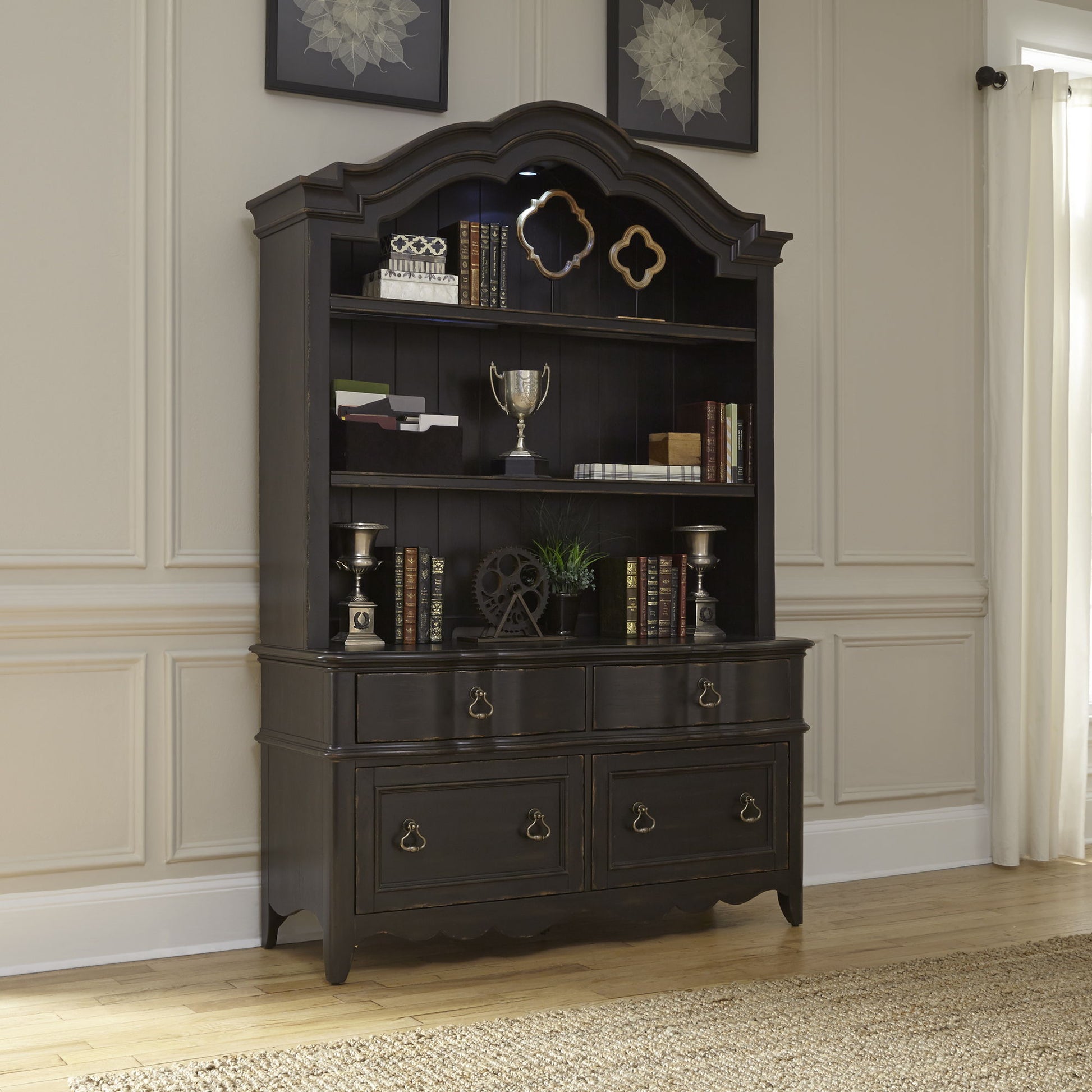 Liberty Furniture Chesapeake - Desk & Hutch Set | Meri Furniture