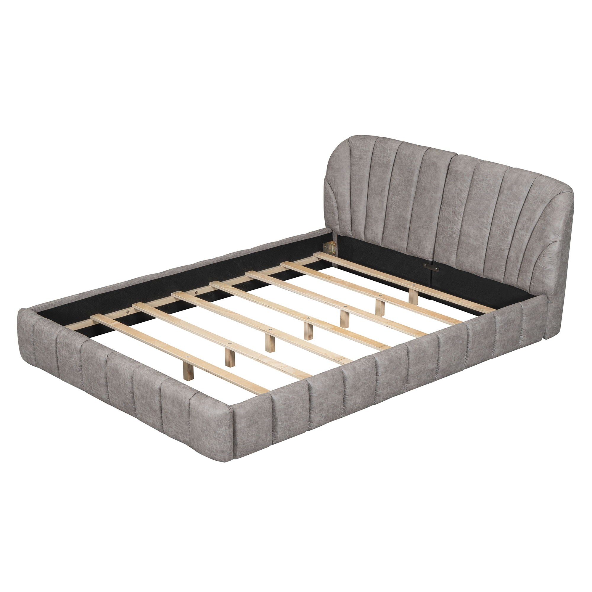 Elegant Design Upholstered Platform Bed