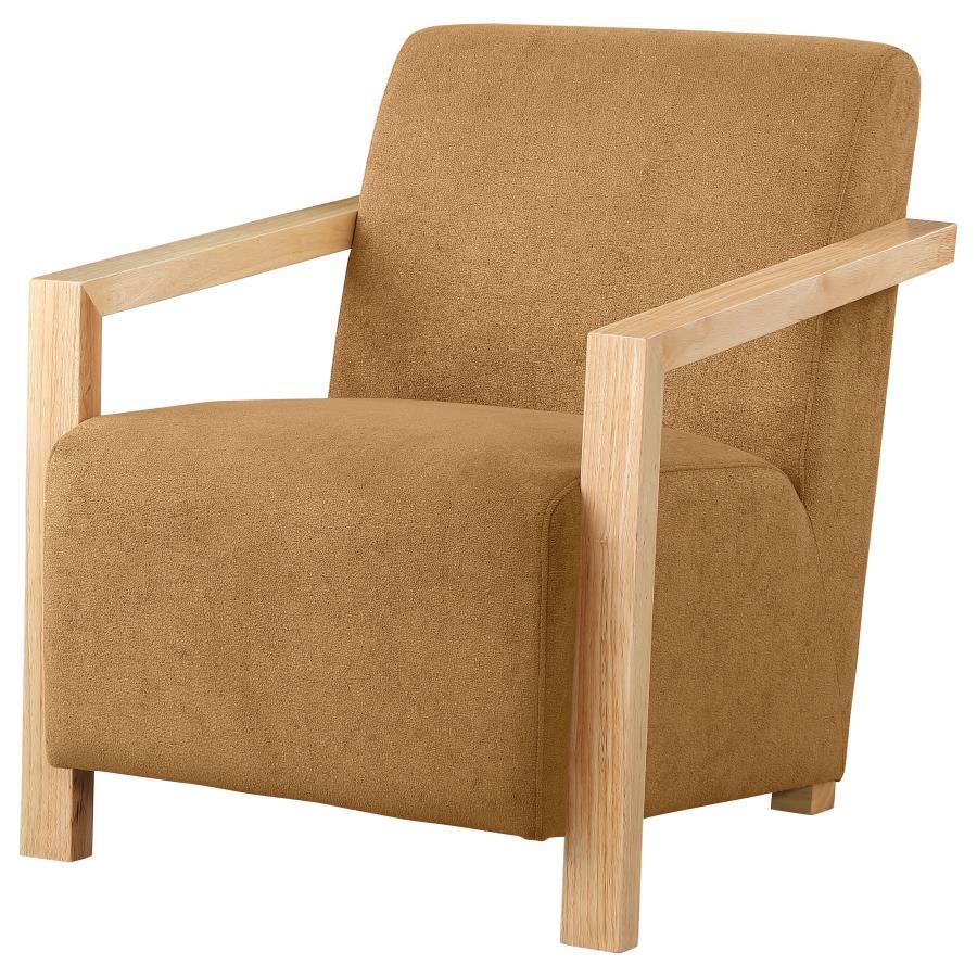 Coaster Fine Furniture Diego - Upholstered Accent Arm Chair With Wood Arms | Meri Furniture