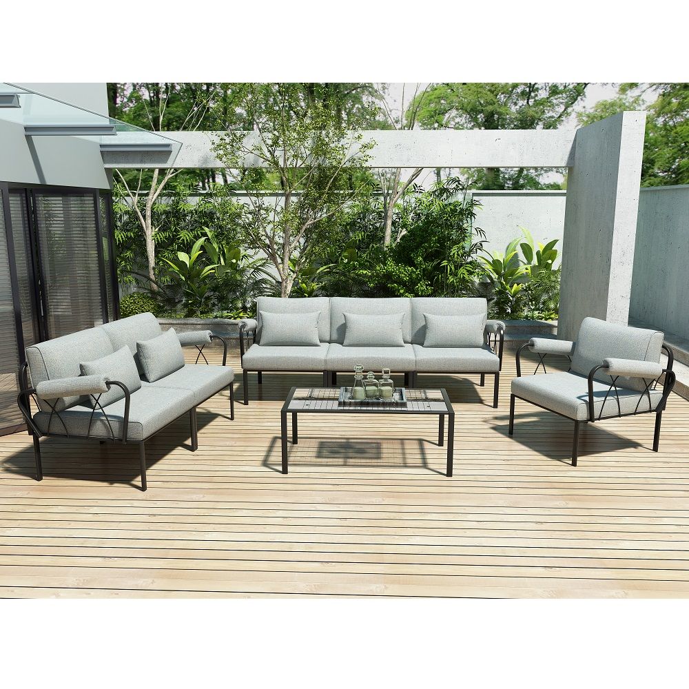 ACME Rajni - Patio-Armless Chair - Antique White Finish | Meri Furniture