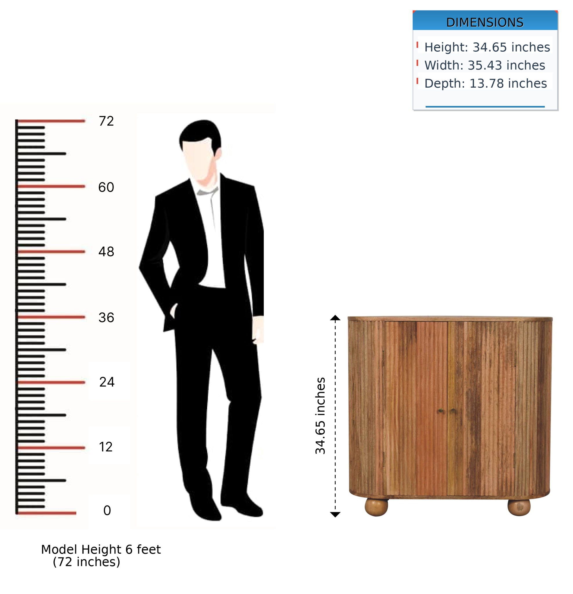 Soba - Ball Cabinet - Oak