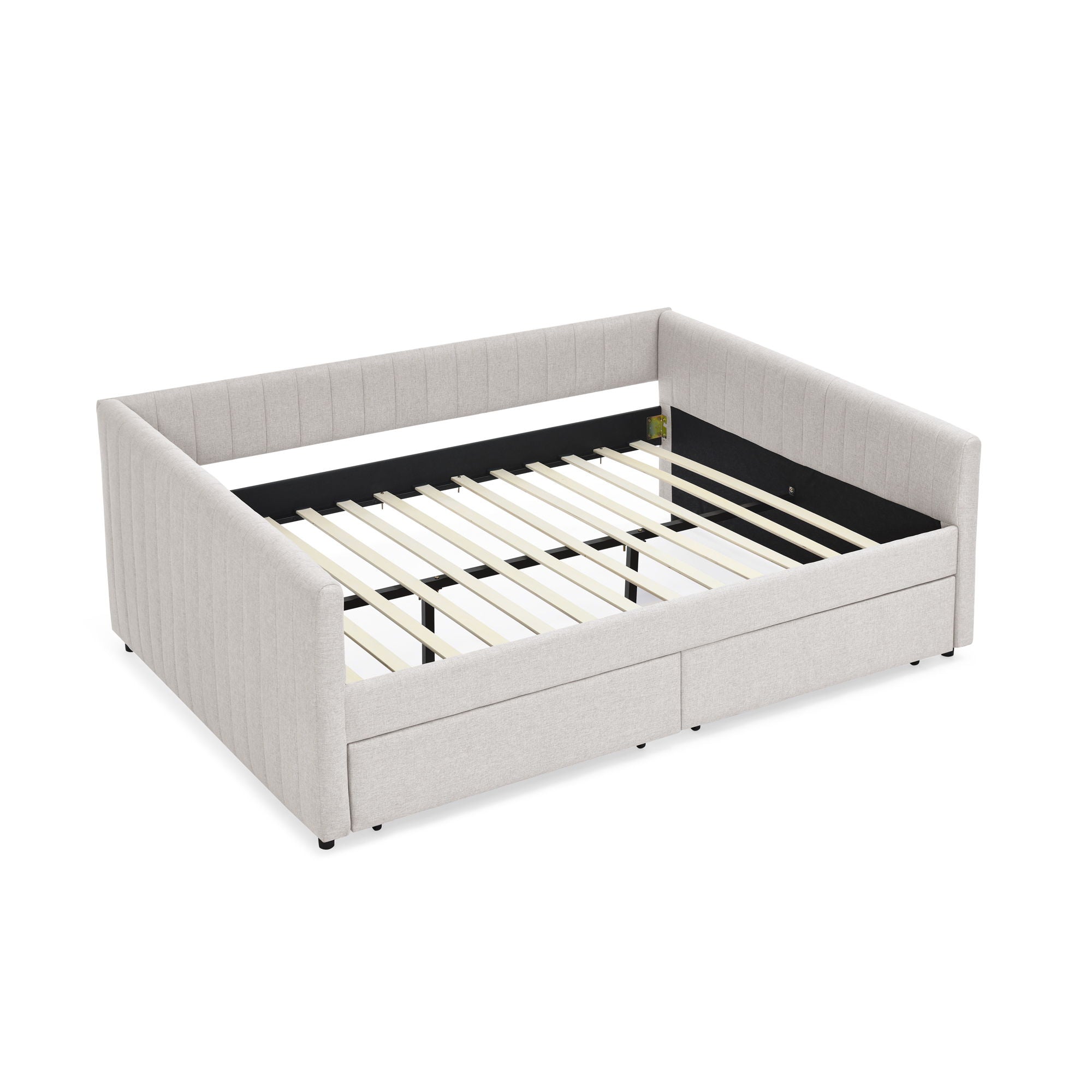 Upholstered Queen Daybed With 2 Drawers