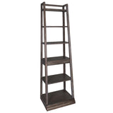 Stone Brook - Leaning Bookcase - Dark Brown