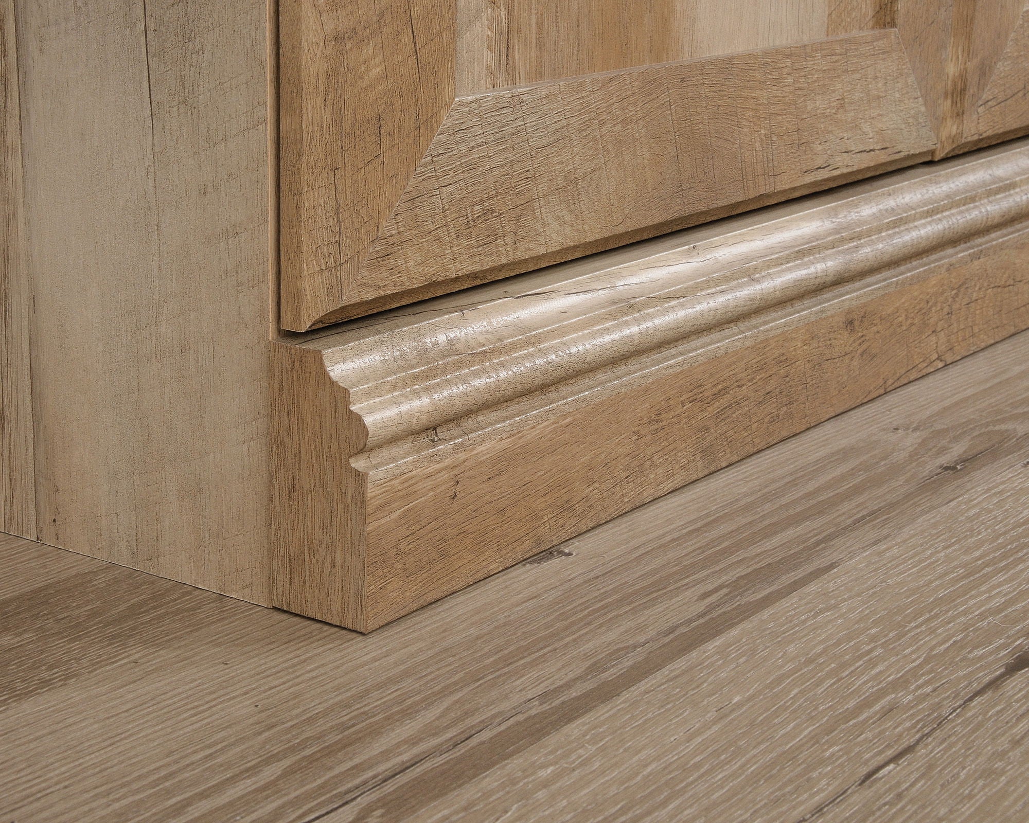 Farmhouse Style 5-Shelf Bookcase with Doors