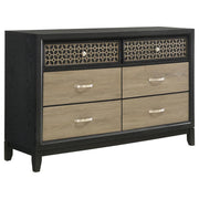 Coaster Fine Furniture Valencia - 6-Drawer Dresser - Black | Meri Furniture