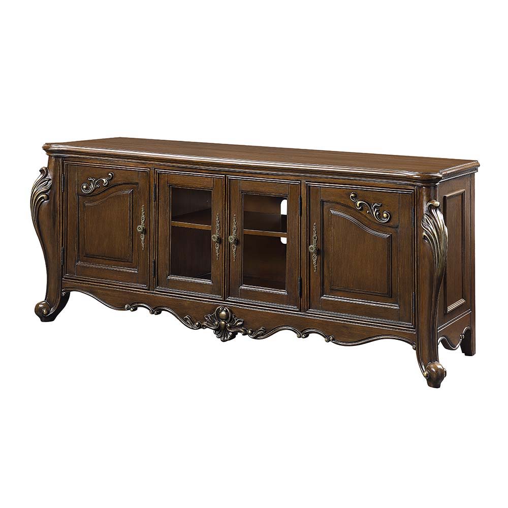 ACME Devayne - TV Stand - Dark Walnut Finish | Meri Furniture