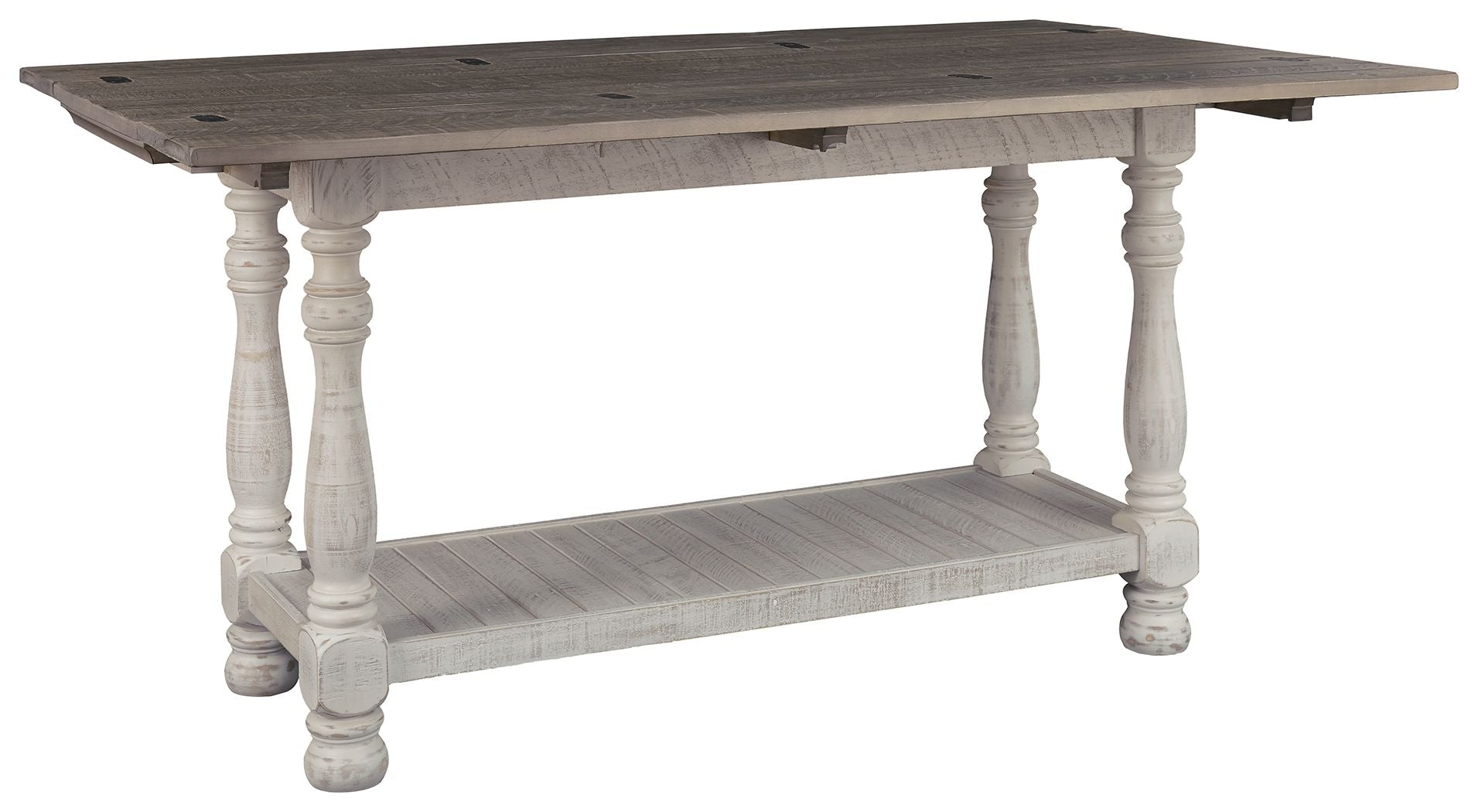 Ashley Furniture Havalance - Gray / White - Flip Top Sofa Table | Meri Furniture