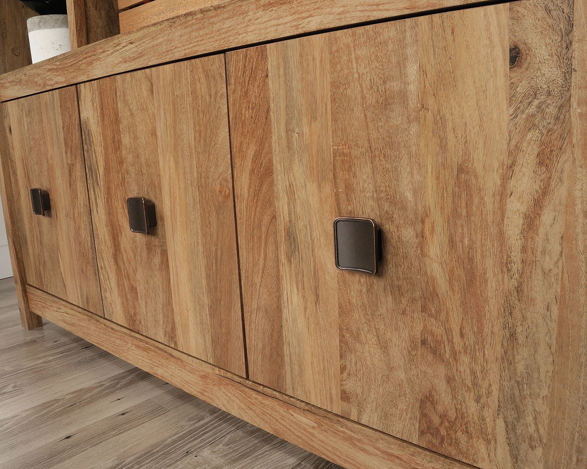 Cannery Bridge Storage Wall in Sindoori Mango
