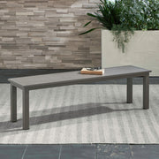 Liberty Furniture Plantation Key - Outdoor Dining Bench - Granite | Meri Furniture