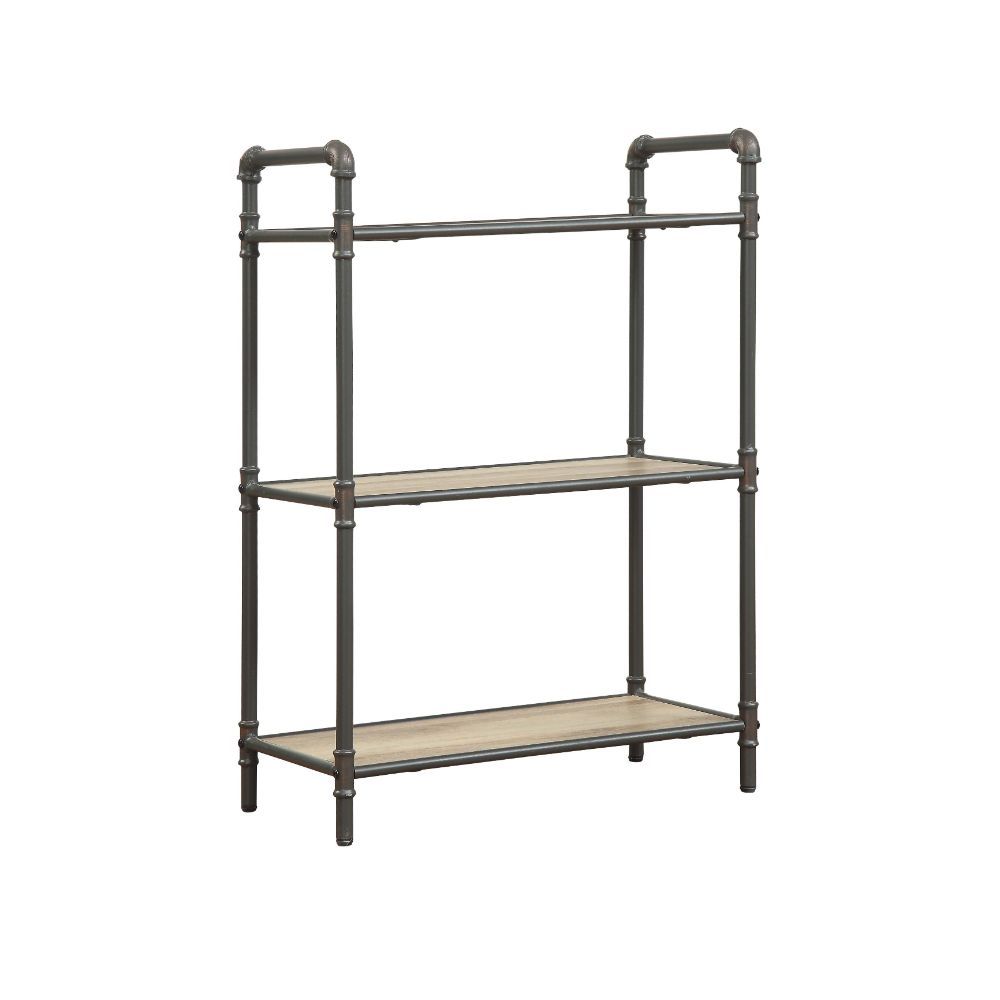 ACME The Itzel Bookcase is functionally designed to enhance your Decor. Organize your essentials with this unique, stylish bookcase. Different level contoured shelves and a versatile construction highlight this beautiful bookcase. Some Assembly Required.