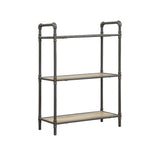 The Itzel Bookcase is functionally designed to enhance your Decor. Organize your essentials with this unique, stylish bookcase. Different level contoured shelves and a versatile construction highlight this beautiful bookcase. Some Assembly Required.