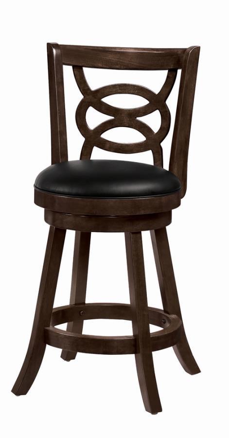Coaster Fine Furniture Calecita - Wood Swivel Counter Stool (Set of 2) | Meri Furniture