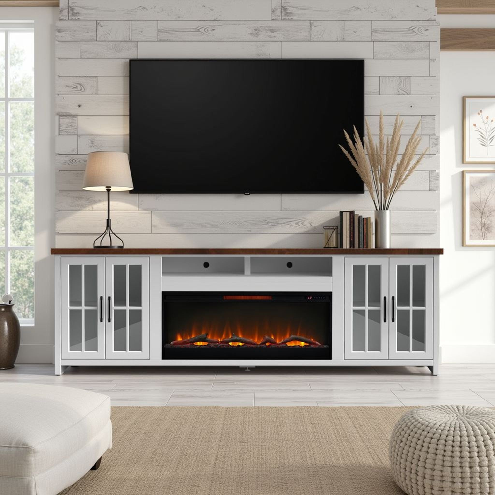 Hampton - Fireplace TV Stand Console