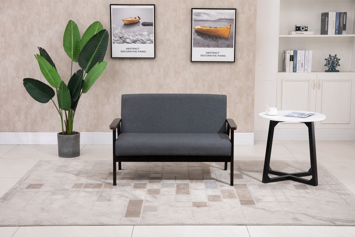 Bahamas 45"W Dark Gray Loveseat