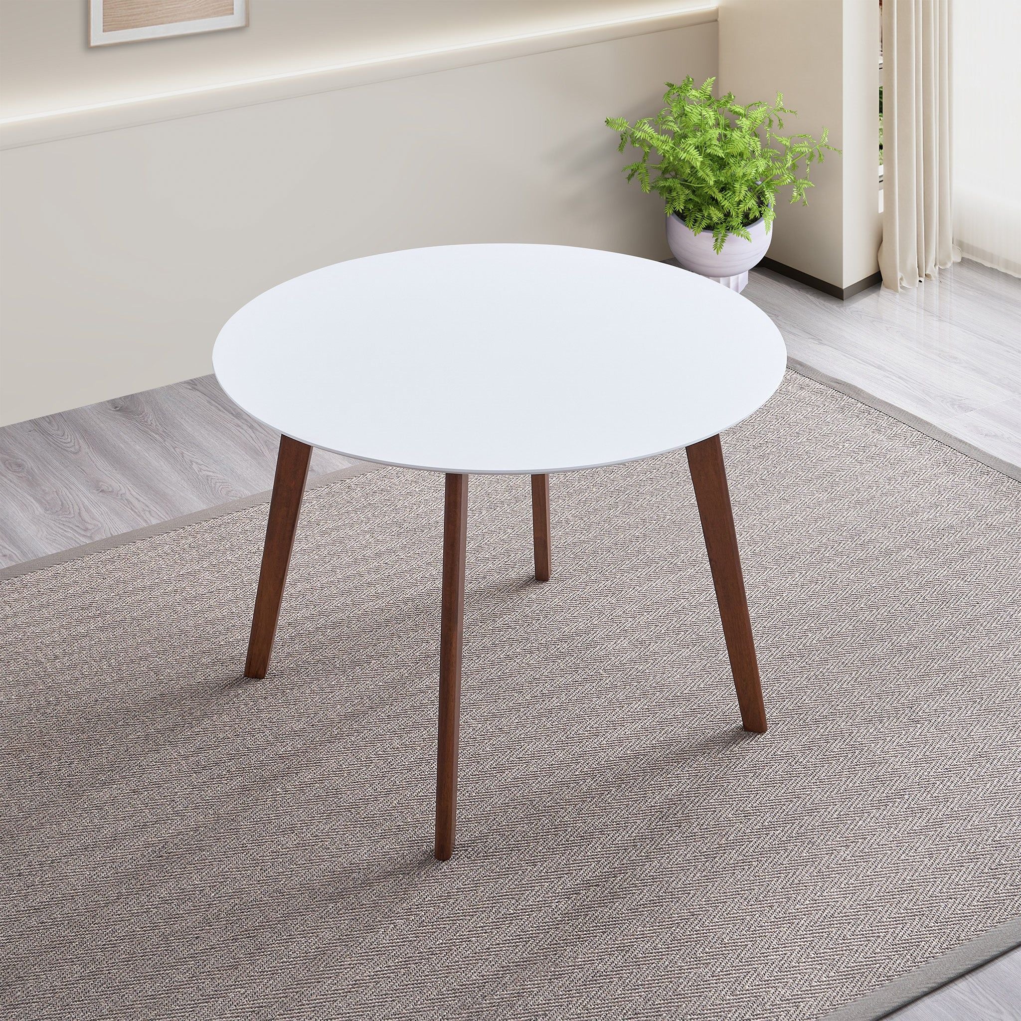 Carlton - Dining Table - Brown / White