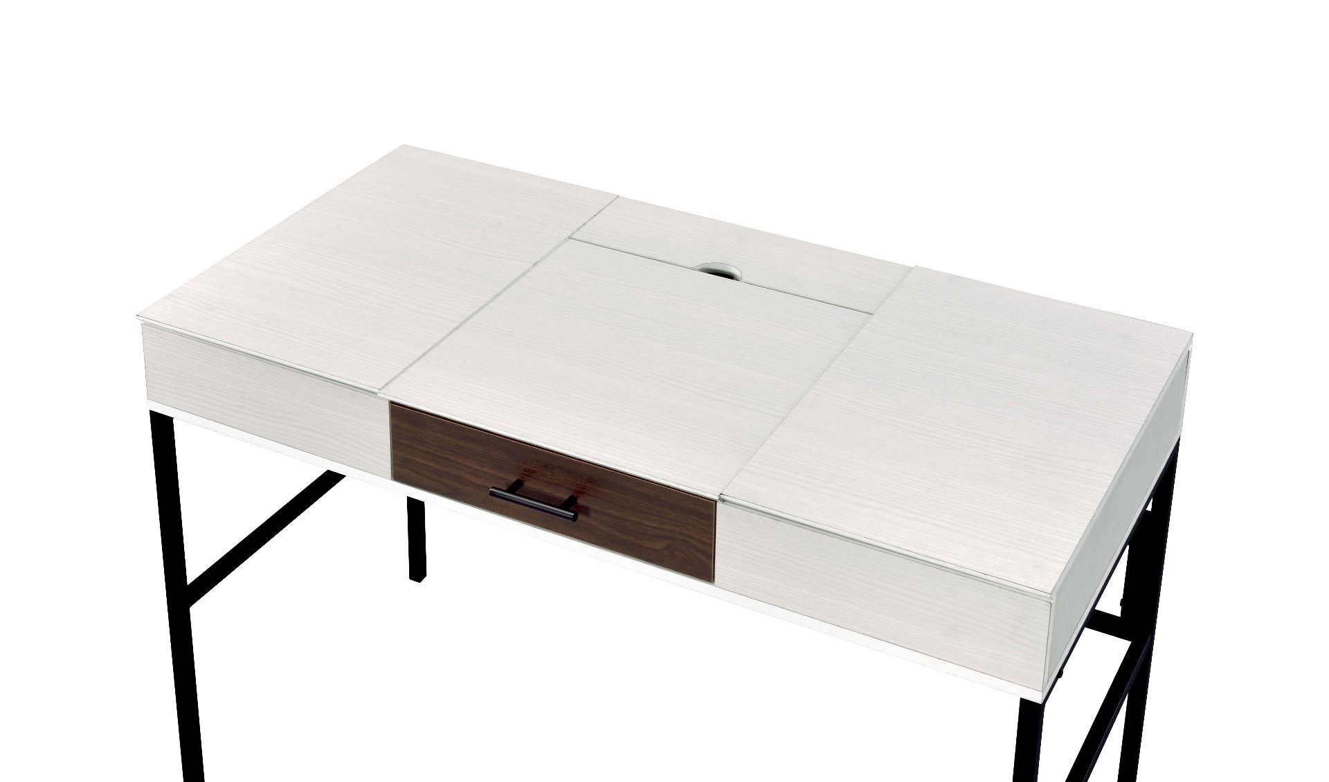 ACME Verster - Desk - Natural & Black Finish | Meri Furniture