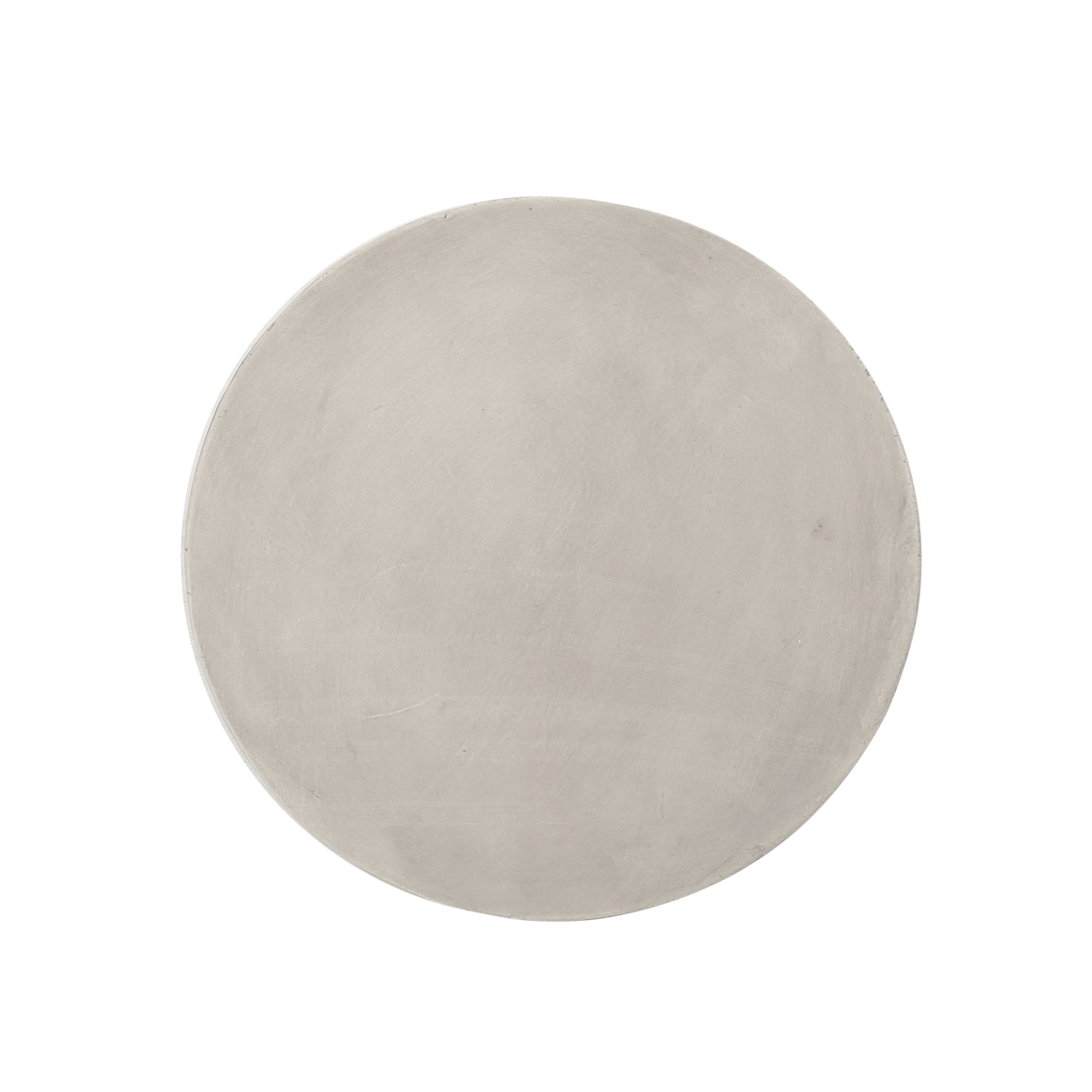 Modern Minimalist Outdoor or Indoor Side Table with Sculptural Hollow Design