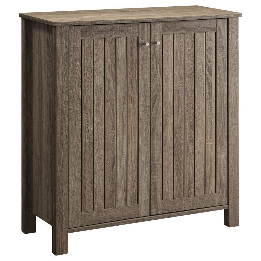 Coaster Fine Furniture Marisa - 4-Shelf Engineered Wood Shoe Cabinet - Dark Taupe | Meri Furniture