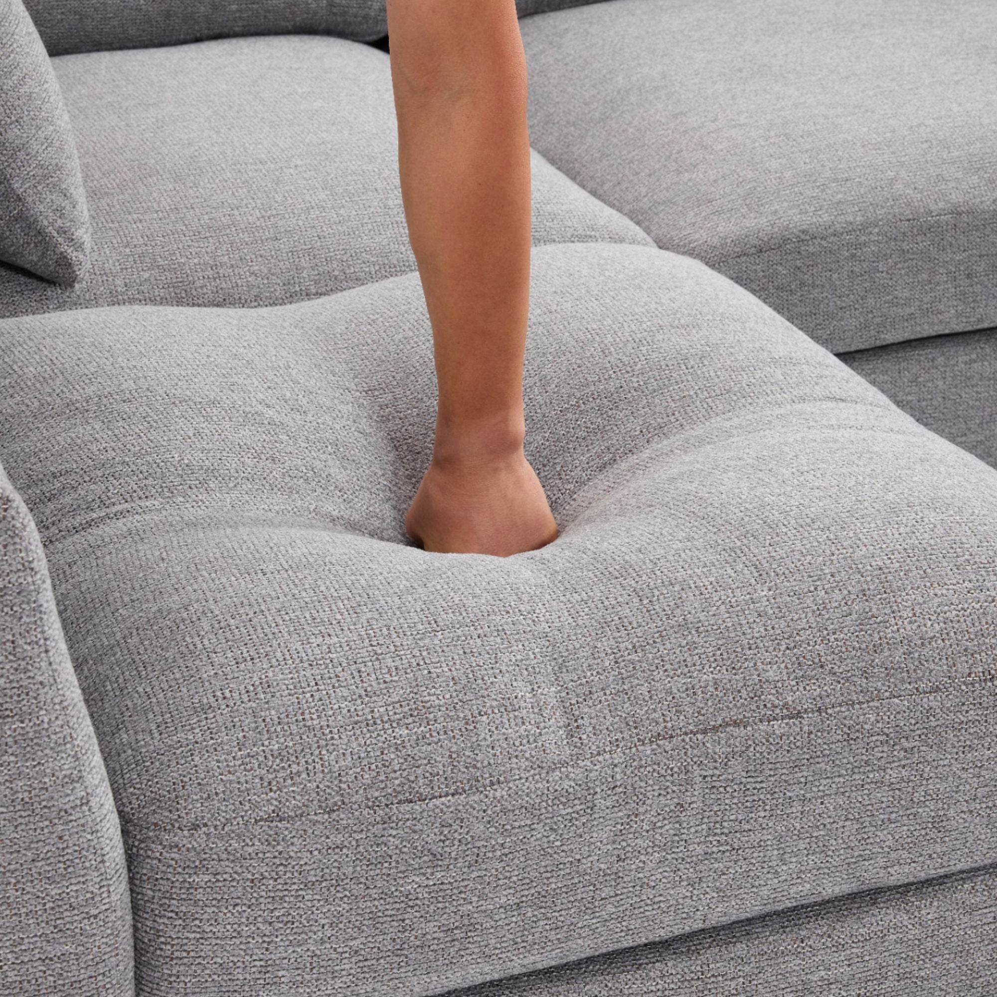 Sectional Sofa Modular U-Shaped With Ottoman & USB Ports