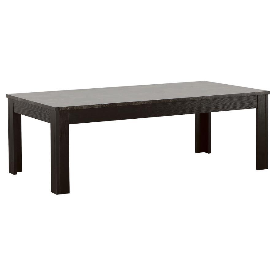 Coaster Fine Furniture Rhodes - 3 Piece Faux Marble Top Coffee Table Set - Gray | Meri Furniture