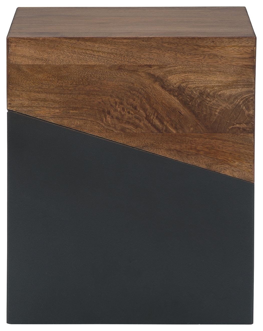 Ashley Furniture Trailbend - Brown / Gunmetal - Accent Table | Meri Furniture