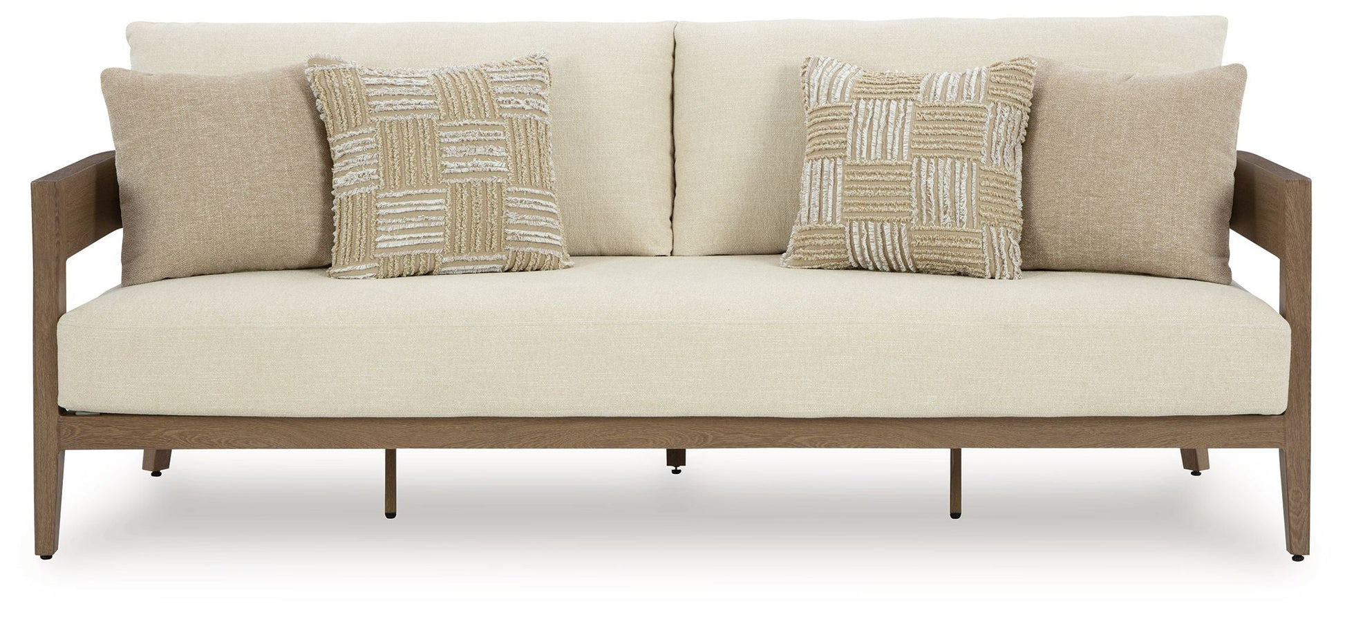 Signature Design by Ashley® Serene Bay - Dark Brown / White - Sofa With Cushion | Meri Furniture