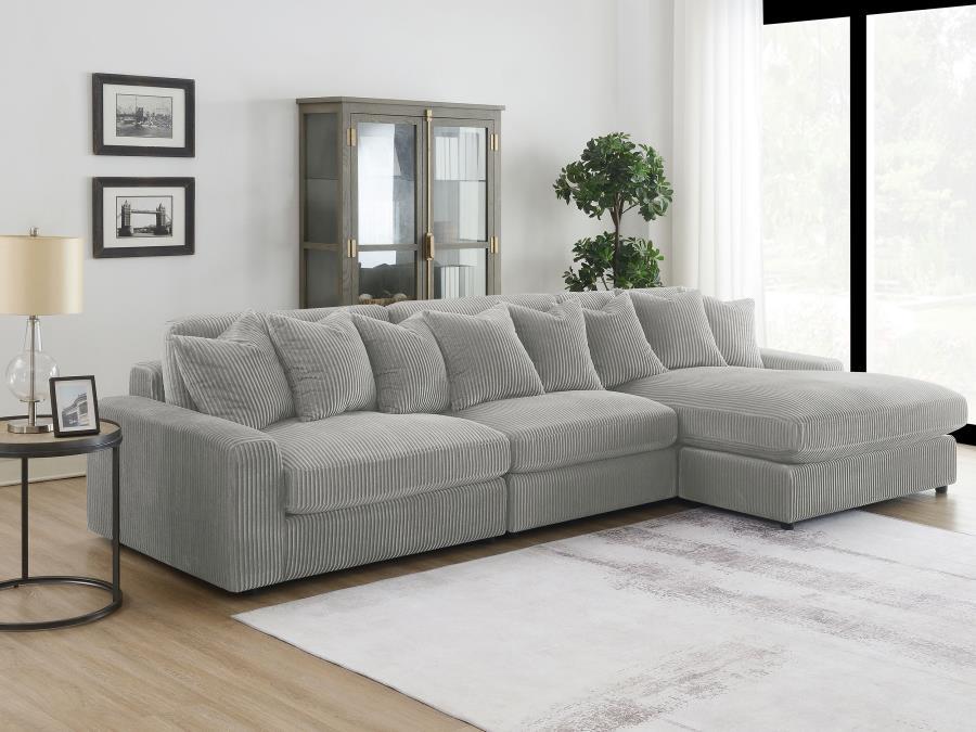 Coaster Fine Furniture Blaine - Reversible Upholstered Chaise Sectional Sofa | Meri Furniture