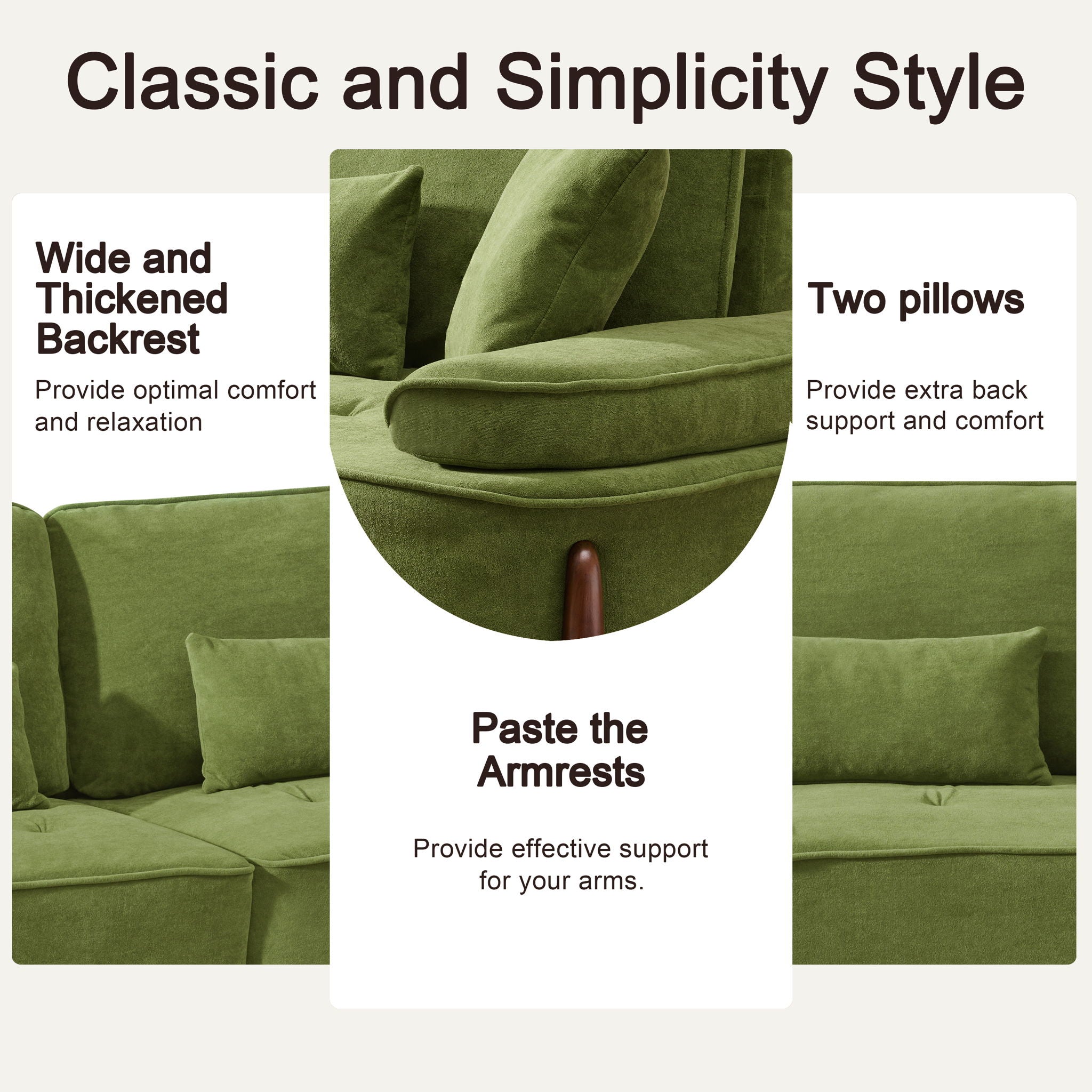 Comfortable Deep Seated Sofa With Pillows