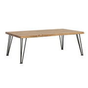 Coaster Fine Furniture Zander - Rectangular Wood Top Coffee Table - Natural Brown | Meri Furniture