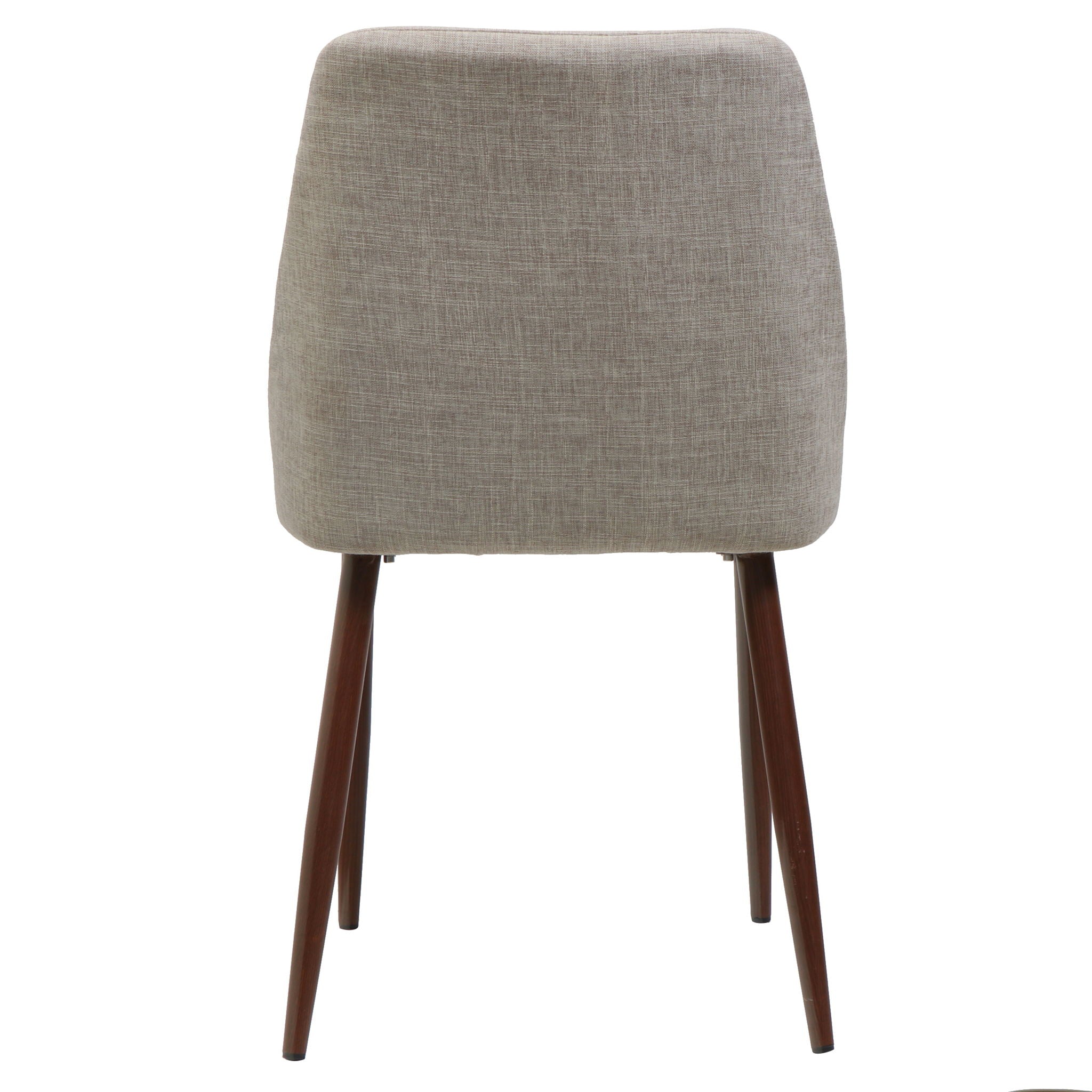 Modern Dining Chair With Iron Legs And Wood Finish