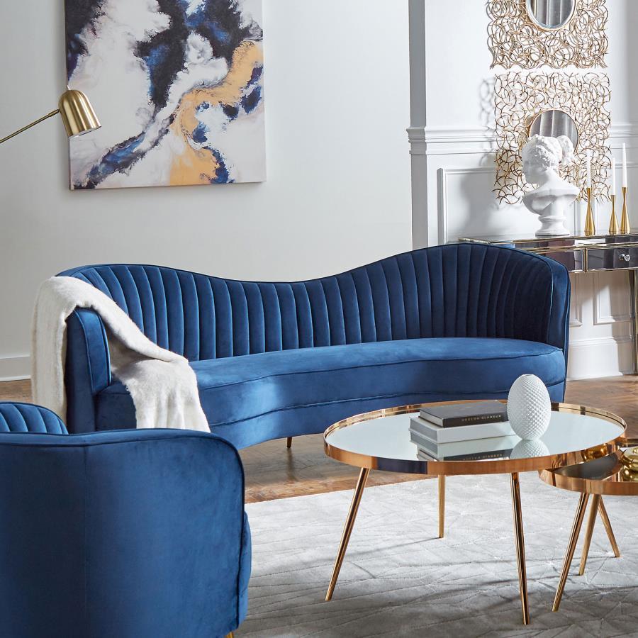Coaster Fine Furniture Sophia - Upholstered Channel Tufted Sofa | Meri Furniture