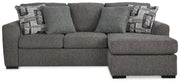 Signature Design by Ashley® Gardiner - Pewter - Sofa Chaise | Meri Furniture