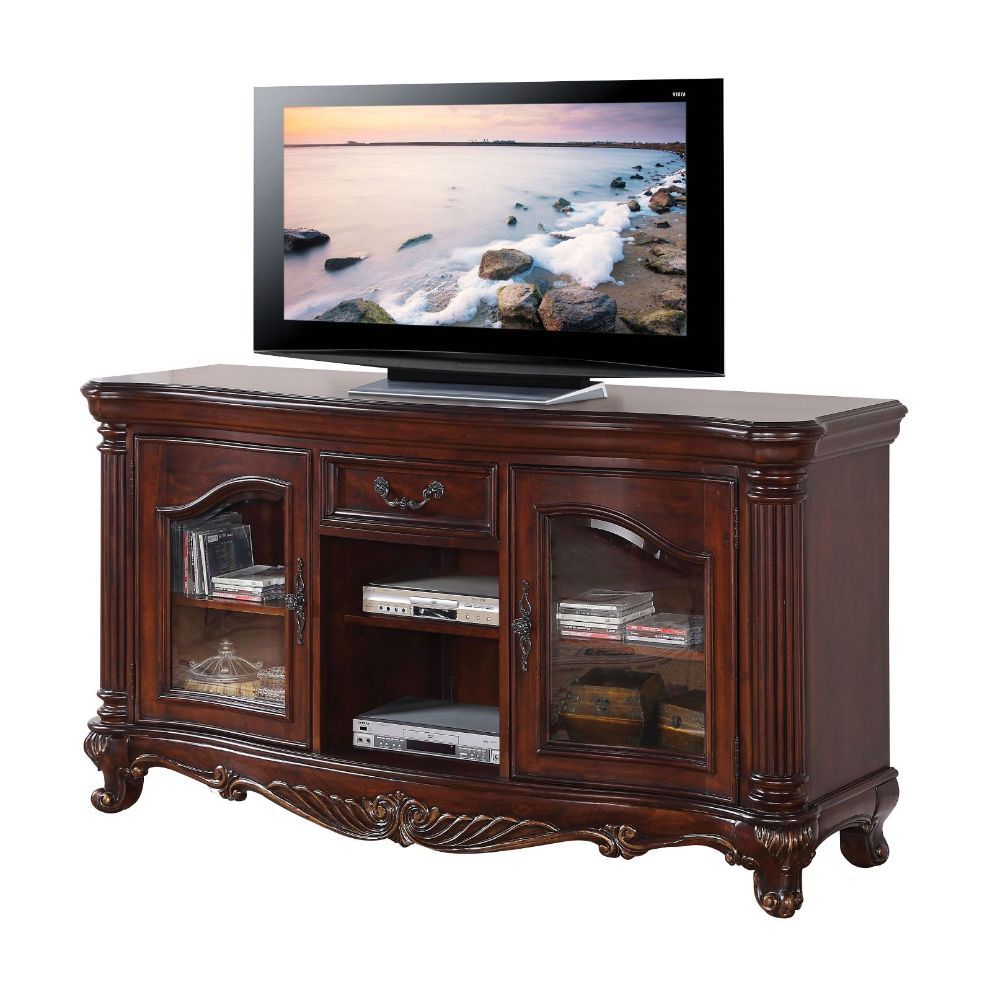 ACME Remington - TV Stand - Brown Cherry | Meri Furniture