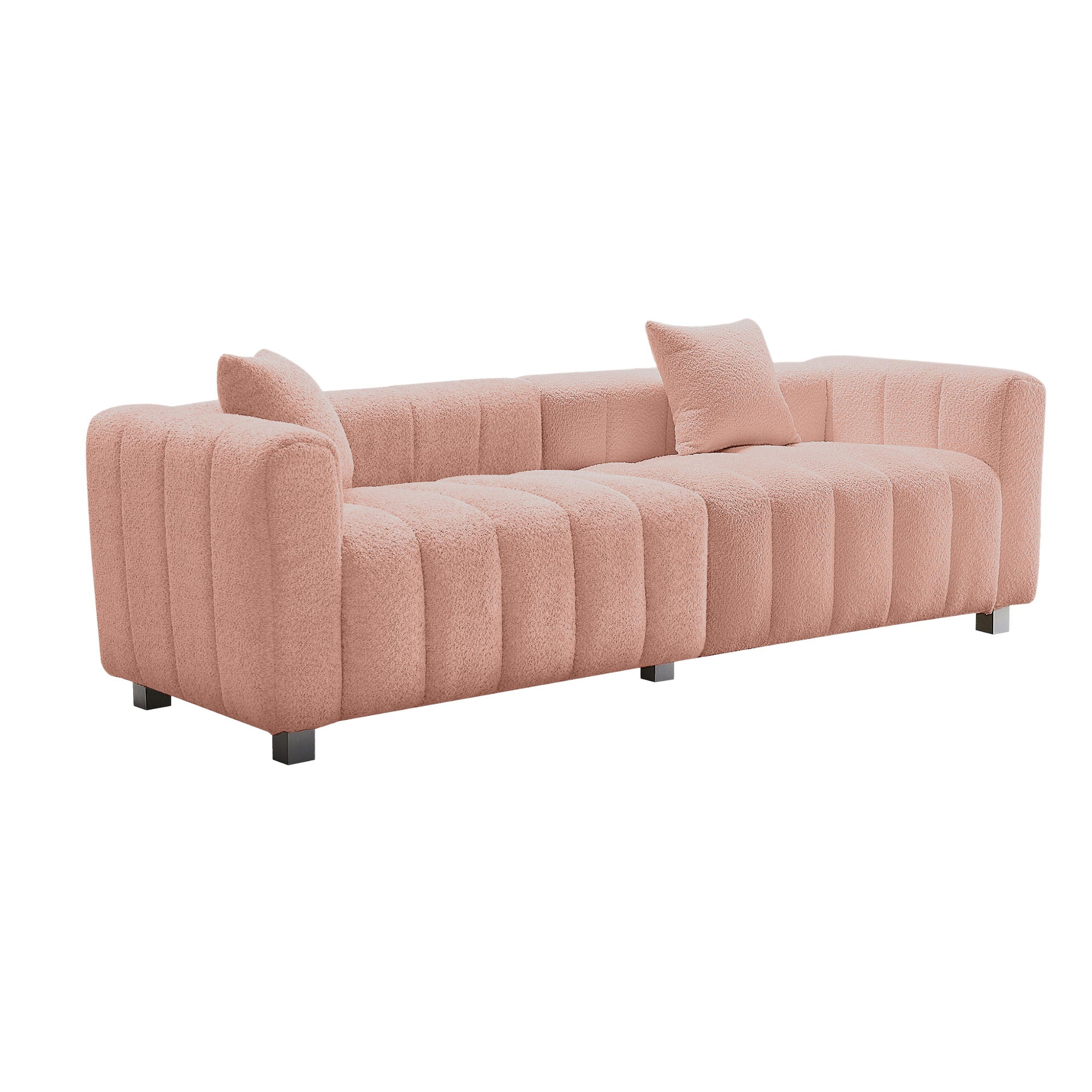 Modern 3 Seater Sofa With 2 Pillows