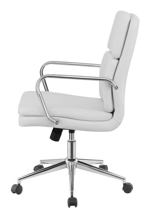 Coaster Fine Furniture Ximena - Upholstered Adjustable Mid Back Office Chair | Meri Furniture