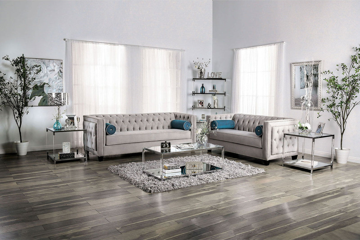 Furniture of America Silvan - Sofa - Gray | Meri Furniture