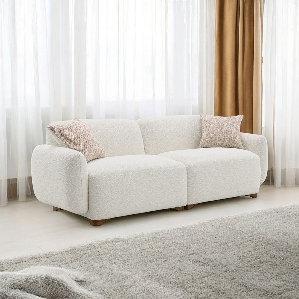 ACME Darius - Sofa With 2 Pillows - Beige Boucle | Meri Furniture