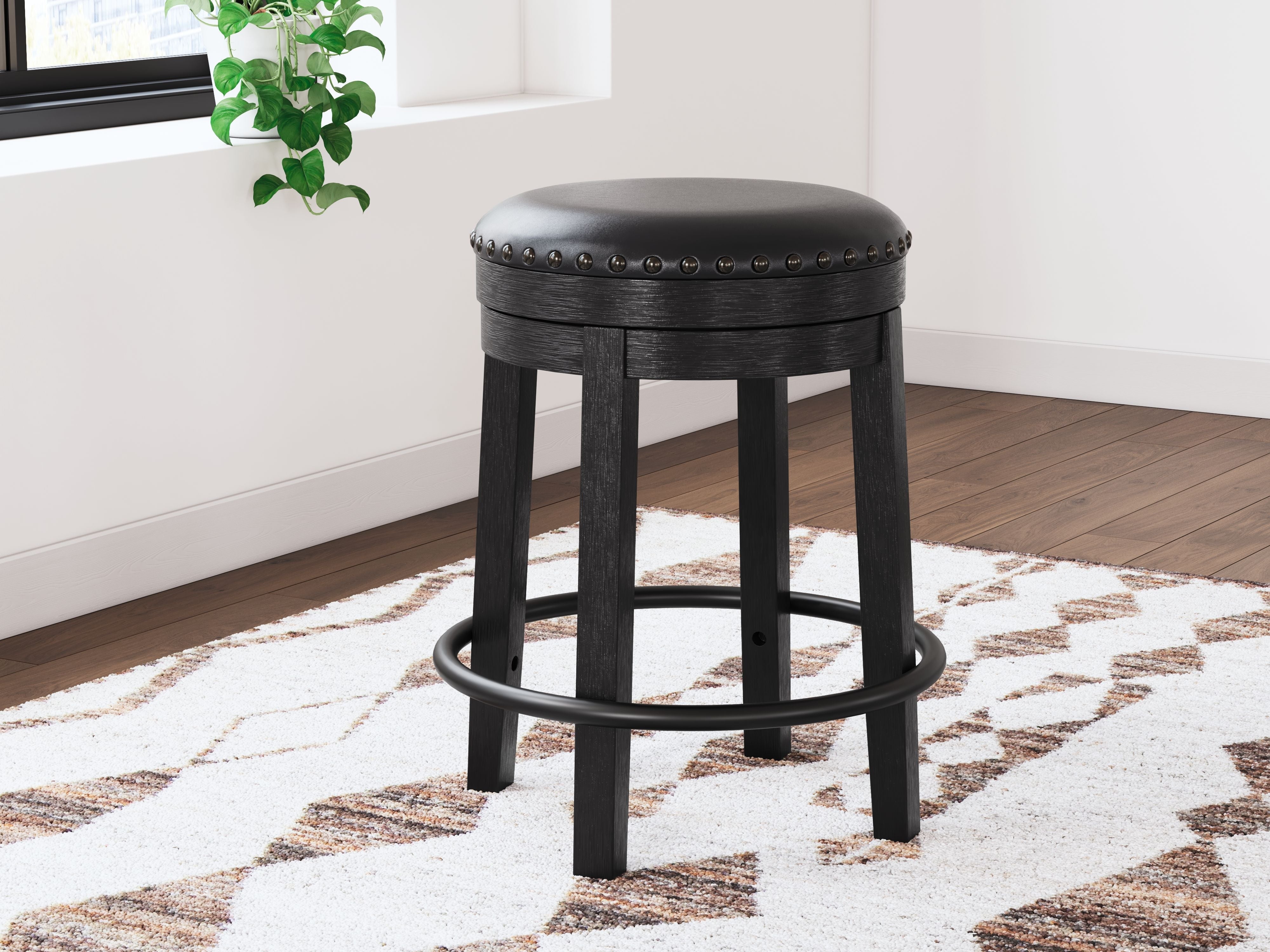 Signature Design by Ashley® Valebeck - Upholstered Swivel Stool | Meri Furniture
