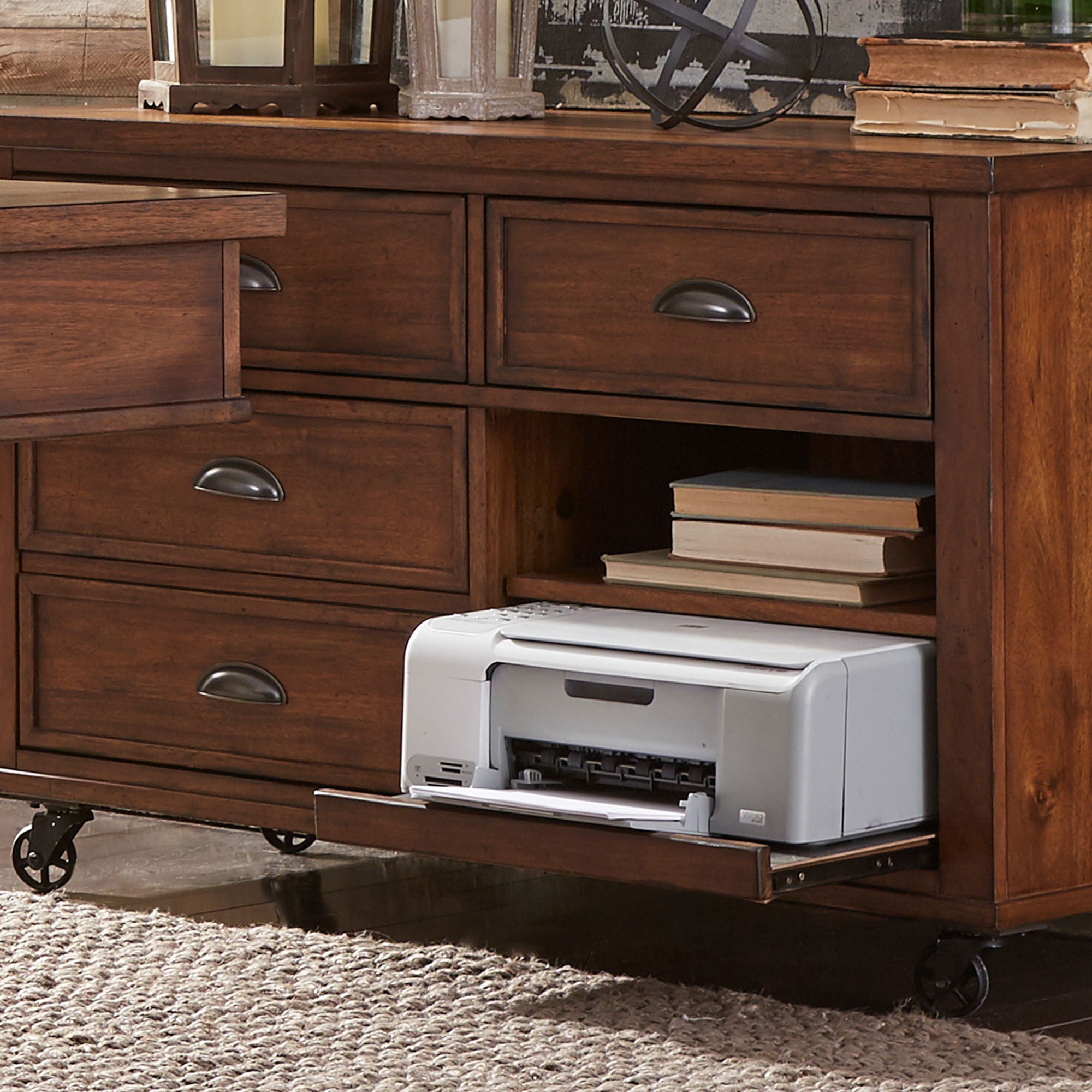 Liberty Furniture Arlington House - Credenza - Dark Brown | Meri Furniture