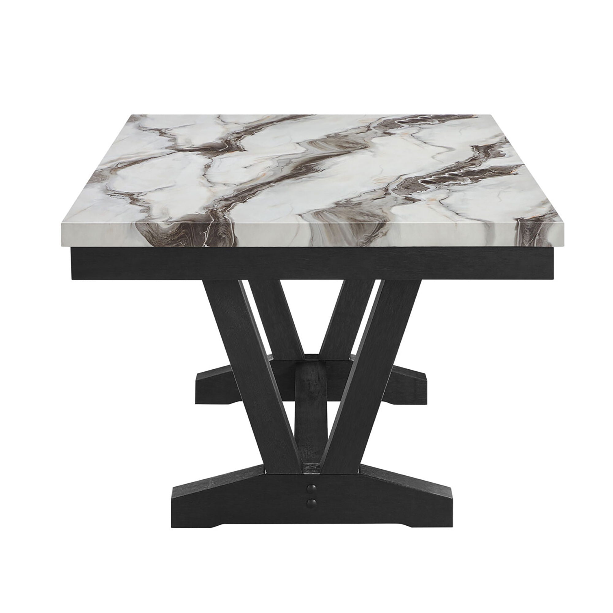 Panda - Dining Table And Trestle Base - Black